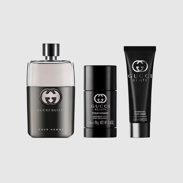 Gucci Guilty Pour Homme| Men's Set EDT 90ML + Deo Stick 75ML + SG 50ML