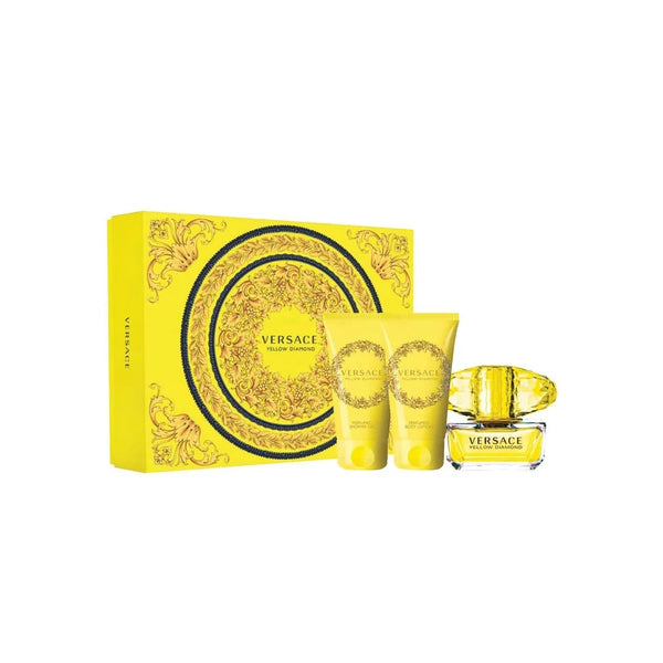 Versace Yellow Diamond Gift Set| Women's EDT 50ML+SG 50ML+ BL 50ML